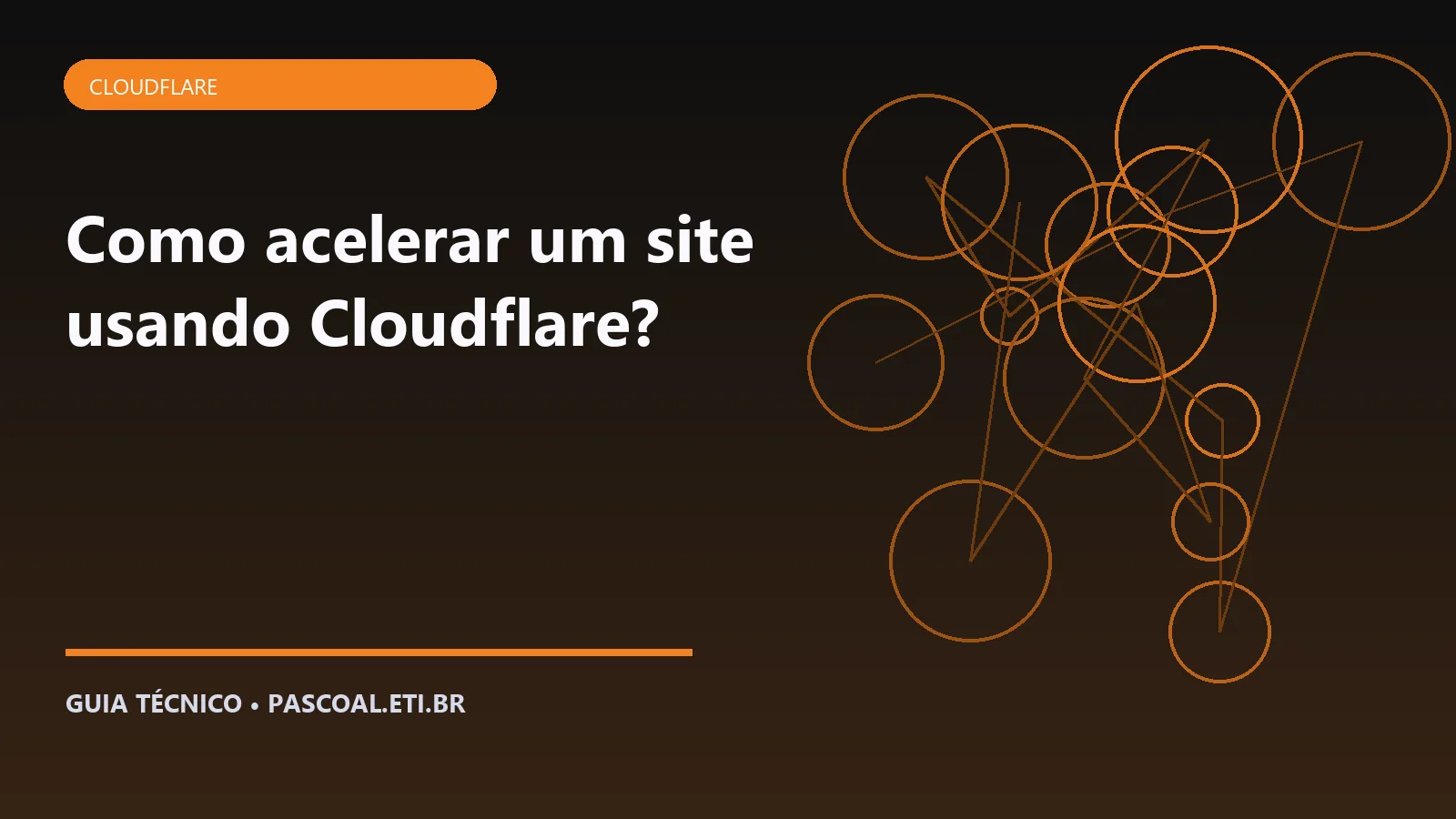 Ilustração editorial sobre Como acelerar um site usando Cloudflare.