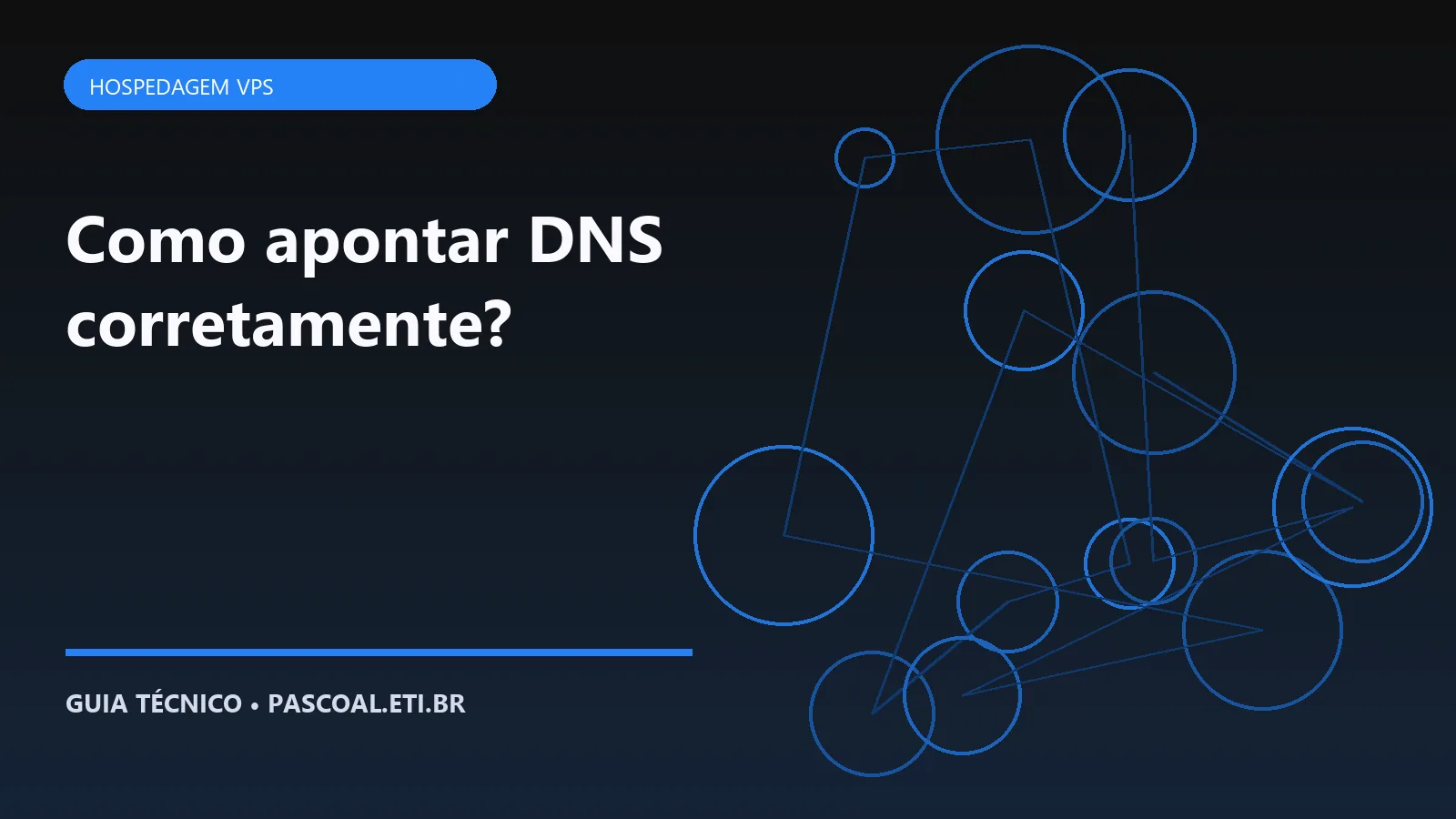Ilustração editorial sobre Como apontar DNS corretamente.