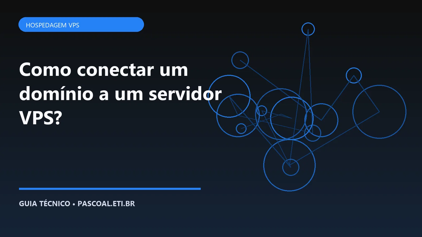 Ilustração editorial sobre Como conectar um domínio a um servidor VPS.