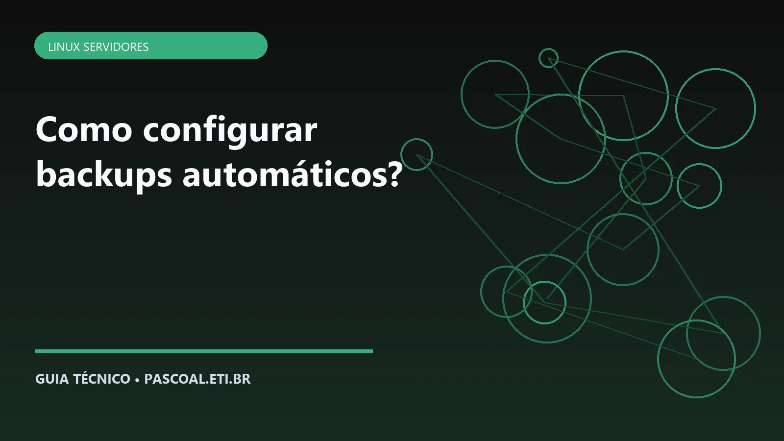 Ilustração editorial sobre Como configurar backups automáticos.