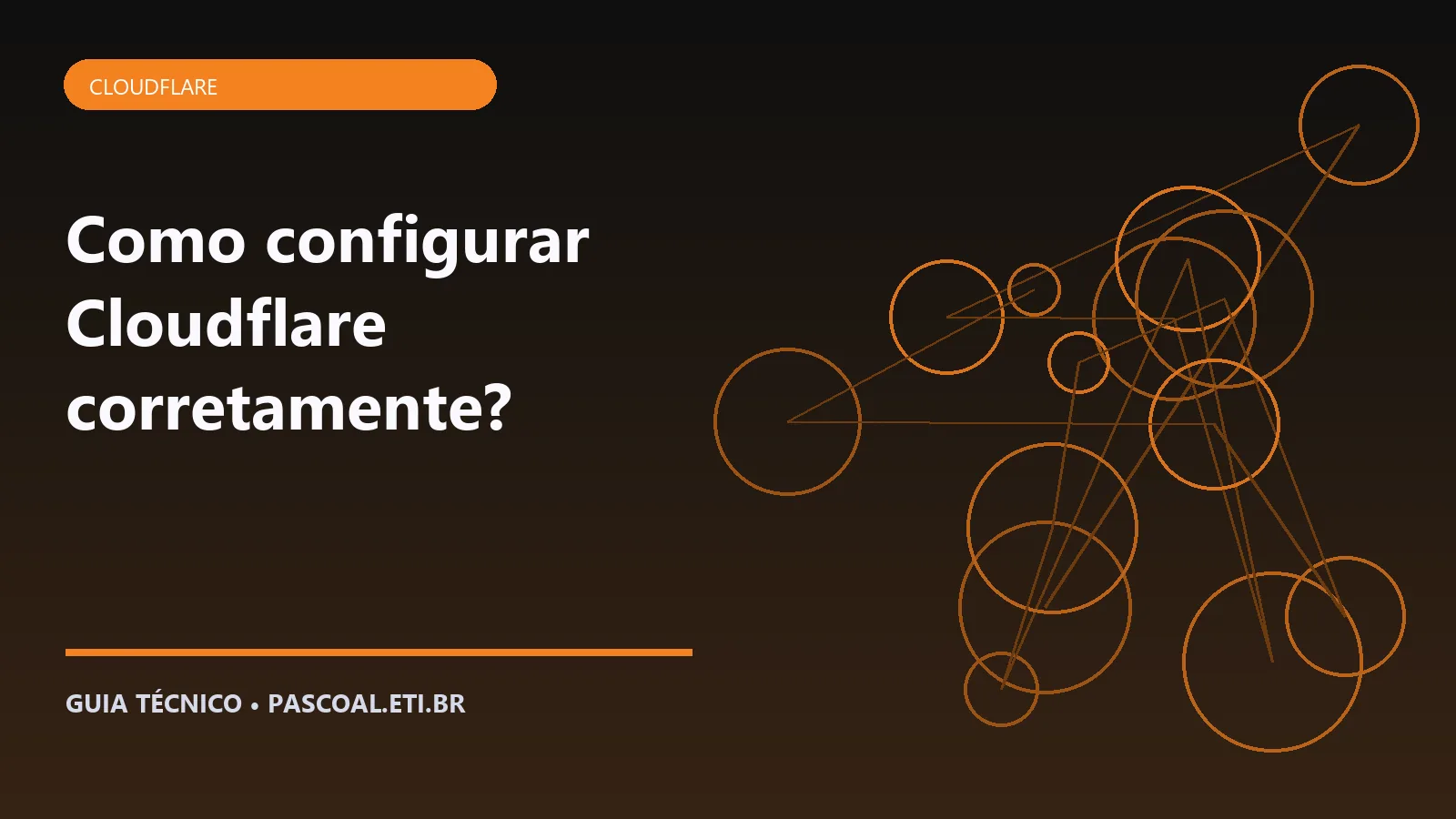 Ilustração editorial sobre Como configurar Cloudflare corretamente.