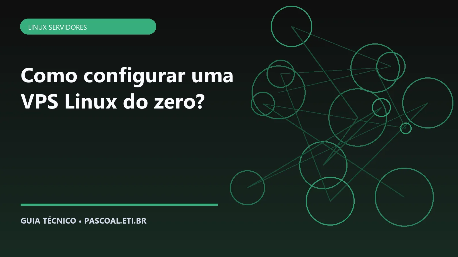 Ilustração editorial sobre Como configurar uma VPS Linux do zero.