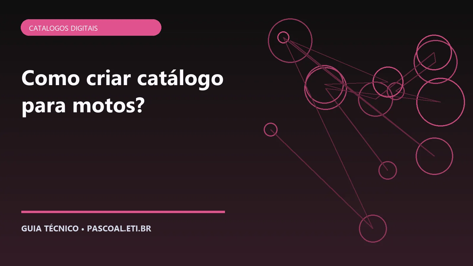 Ilustração editorial sobre Como criar catálogo para motos.