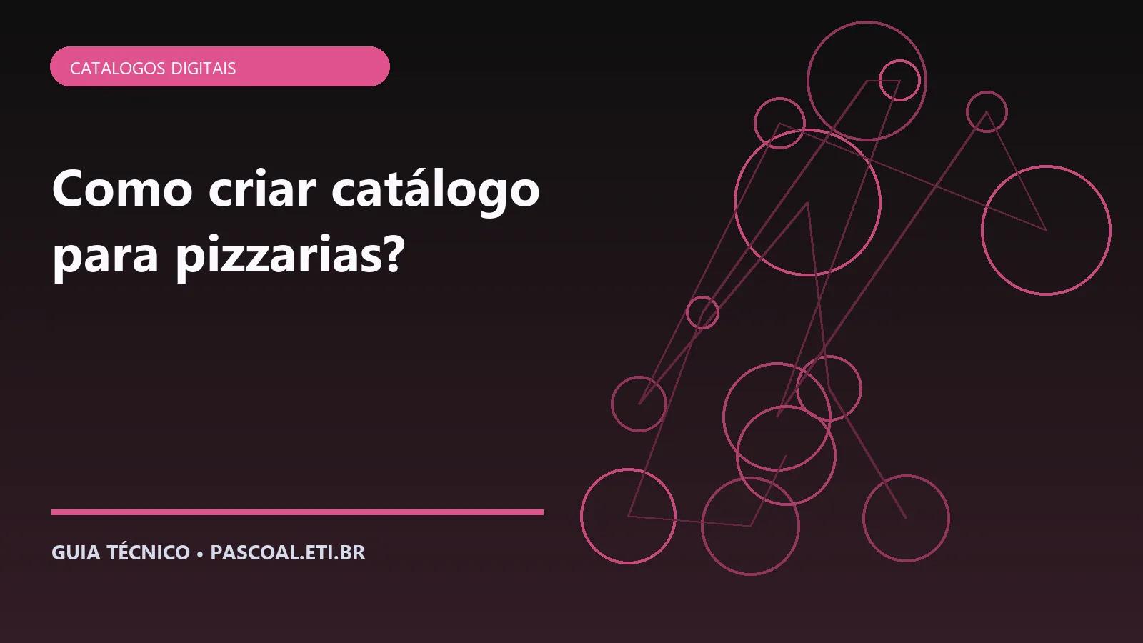 Ilustração editorial sobre Como criar catálogo para pizzarias.