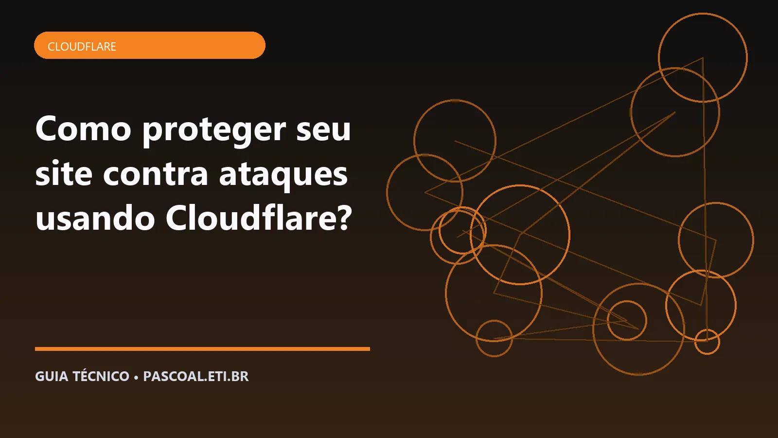 Ilustração editorial sobre Como proteger seu site contra ataques usando Cloudflare.