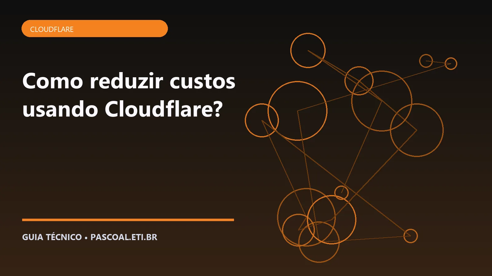 Ilustração editorial sobre Como reduzir custos usando Cloudflare.