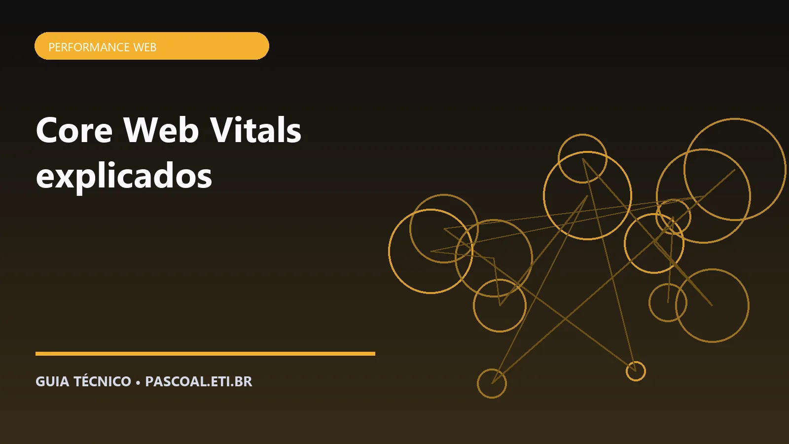 Ilustração editorial sobre Core Web Vitals explicados.