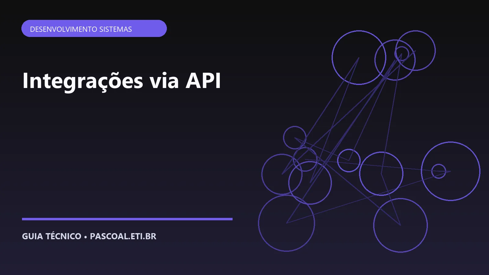 Ilustração editorial sobre Integrações via API.