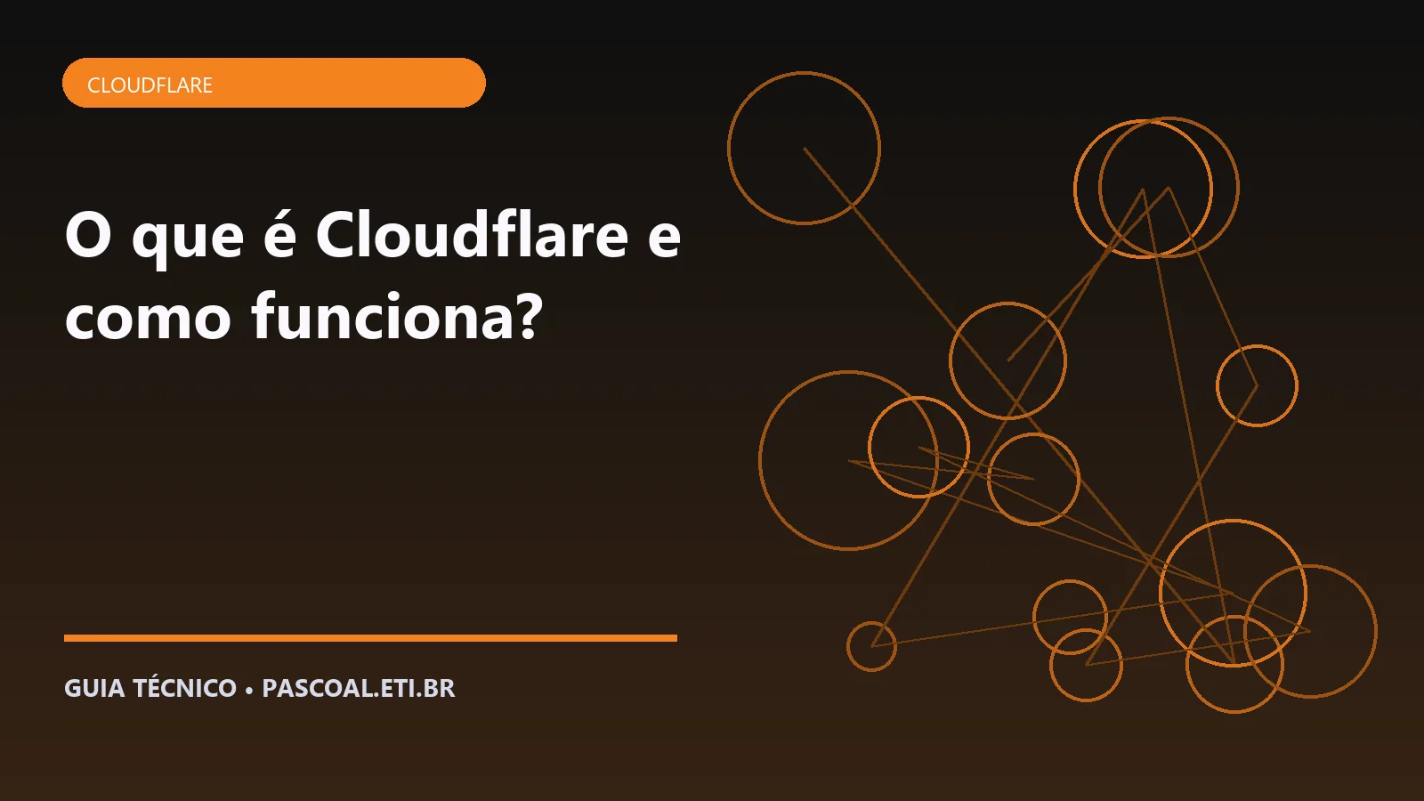 Ilustração editorial sobre O que é Cloudflare e como funciona.