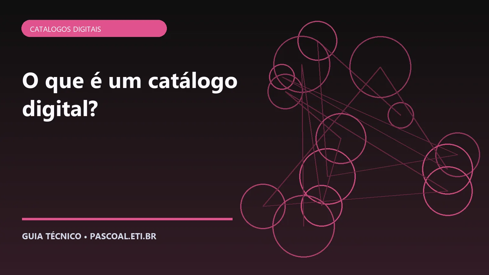 Ilustração editorial sobre O que é um catálogo digital.