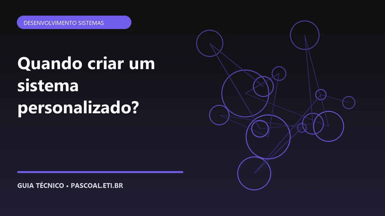 Ilustração editorial sobre Quando criar um sistema personalizado.